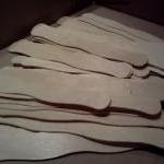 8" Unfinished Wood Wavy Bid Paddle..